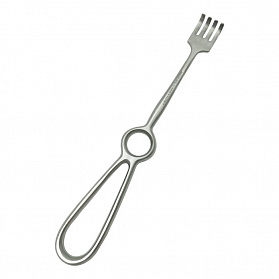 Крючок хирургический острый четырехзубый N 2 Крючок хирургический острый четырехзубый N 2