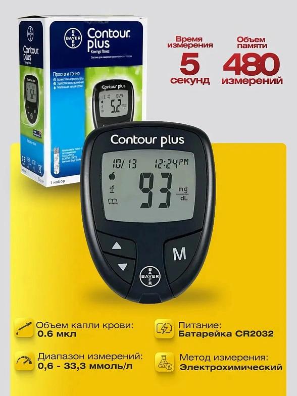 Глюкометр Контур Плюс