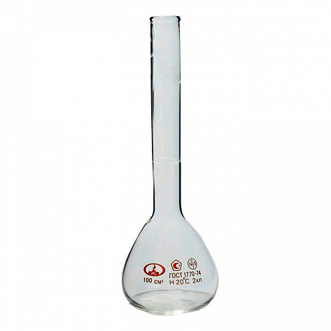 Колба лабораторная мерная 1-100-2