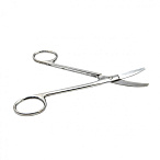 Ножницы хирургические вертикально-изогнутые, 150 мм, армированные твердым сплавом, Surgiwell