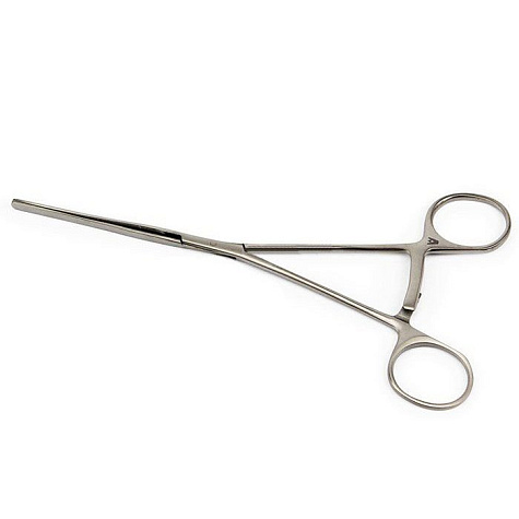 Зажим кишечный эластичный для детей прямой 170 мм