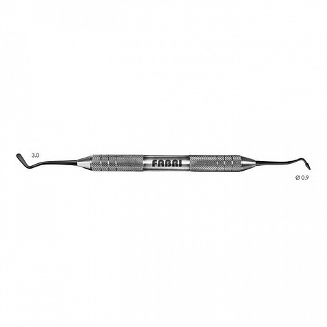 1502F Black Штопфер-гладилка средняя, FABRI серия BLACK