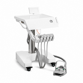 Mercury 550 mobile - мобильная стоматологическая установка с нижней подачей инструментов (Китай)