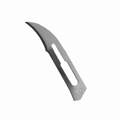 Лезвие хирургическое стерильное одноразовое ENSENT углеродистая сталь №12