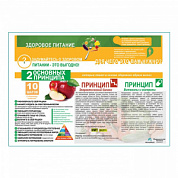 Здоровое питание плакат глянцевый А1+/А2+ (глянцевый холст от 200 г/кв.м, размер A1+)