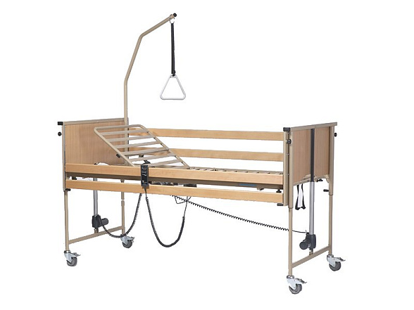 Кровать для лежачих больных функциональная 4-х секционная электрическая LUNA Basic (в комплекте с матрасом) Vermeiren