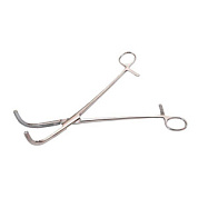 Зажим жесткий для влагалищных операций изогнутый №2, 233 мм Surgiwell