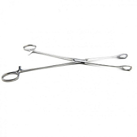 Щипцы для удаления плодного яйца с кремальерой, прямые, с шириной губок 12 мм, 260 мм. Surgiwell