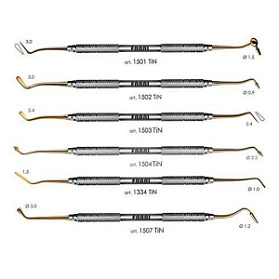 Малый набор для работы с композитами (6 инстр) Покрытие TiN (Арт. 1500-01 m TiN)