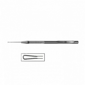 Скребок для удаления инородных тел из роговицы по Дэвису-Шоттеру, длина 123 мм ПТО Медтехника