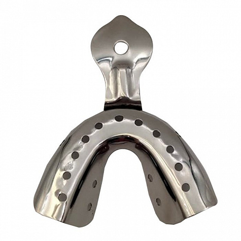 Ложка оттискная стоматологическая, металлическая, для нижней челюсти №3, Surgicon