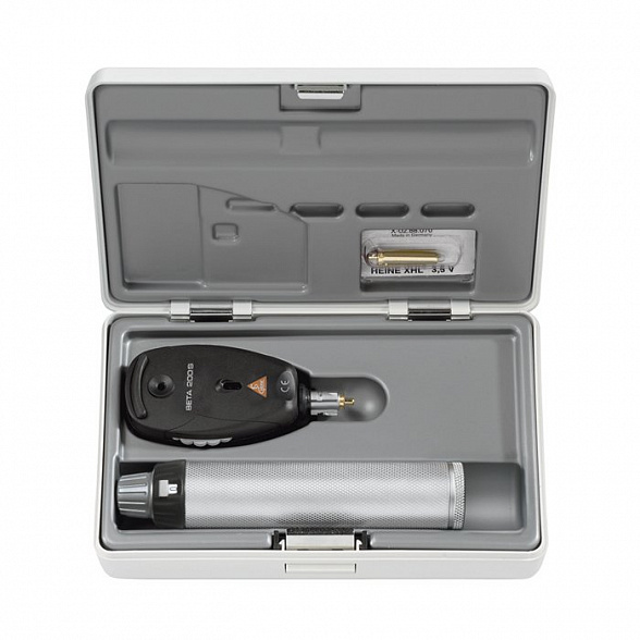 Офтальмоскоп прямой BETA 200S с рукояткой перезаряжаемой BETA ТR (4USB) Heine