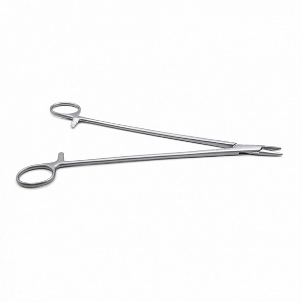 Иглодержатель MAYO-HEGAR, сосудистый, прямой, 260 мм (И-10-6кр), МИЗТ