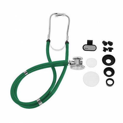 Медицинский стетоскоп Раппопорта 04-АМ602 GR, зеленый, AMRUS