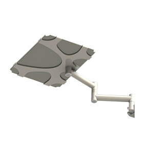 Столик инструментальный DS-Tab-30-2 (нержавеющая сталь / стекло)