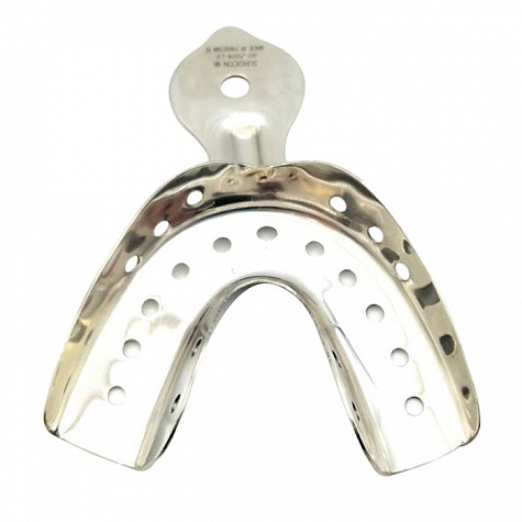 Ложка оттискная стоматологическая, металлическая, для нижней челюсти №2, Surgicon