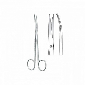 Ножницы диссекционные по METZENBAUM-FINO (Метценбаум), остроконечные, изогнутые, 14,5 см KLS Martin