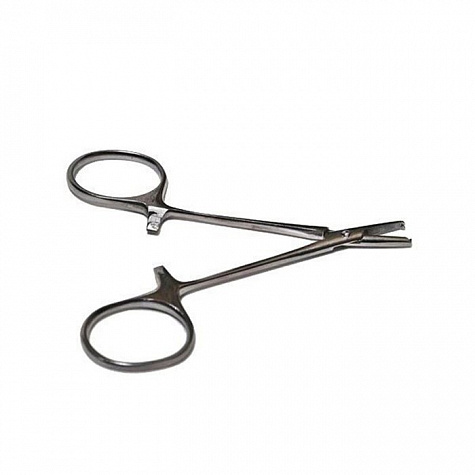 Зажим к/о глазной, прямой с зубом, 84 мм Sammar