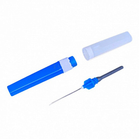 Игла одноразовая двусторонняя стерильная для взятия крови 0,6х38мм (23G 1 1/2") Rustech, 100 шт/уп