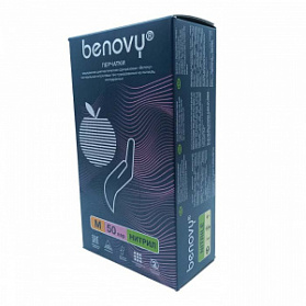 ! Перчатки нитриловые медицинские BENOVY Nitrile MultiColor, розовые, размер M, 50 пар в упаковке