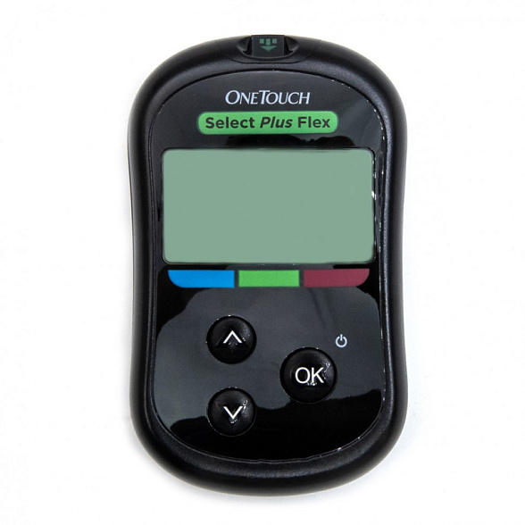 Глюкометр OneTouch Select Plus Flex (Селект Плюс Флекс), ручка + 10 ланцетов в комплекте