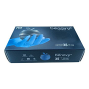 ! Перчатки нитриловые медицинские AQL 1.5 BENOVY Nitrile Chlorinated, голубые, размер XS, 50 пар в упаковке