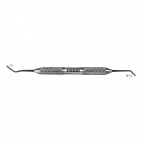 1304-1,5F Black Штопфер-гладилка средняя, FABRI серия BLACK