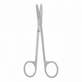 Ножницы хирургические вертикально-изогнутые, 150 мм (Н-58р), МИЗТ