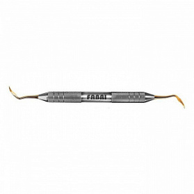 Инструмент для снятия зубных отложений (очиститель) GOLD F (арт 1709F TiN) FABRI