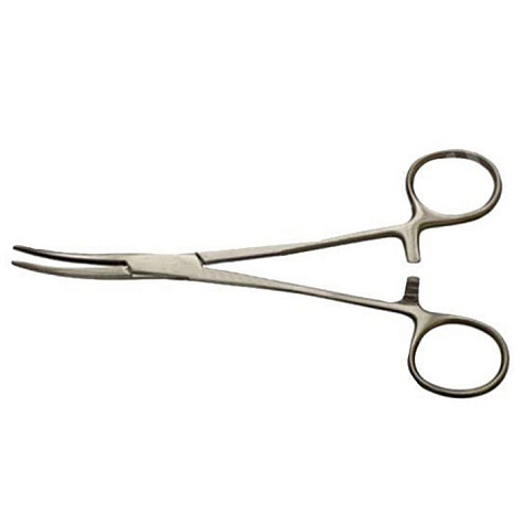 Зажим кровоостанавливающий типа "Москит" изогнутый по ребру, Медтехника