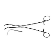 Зажим для почечной ножки, изогнутый по радиусу малый, №1, 230 мм