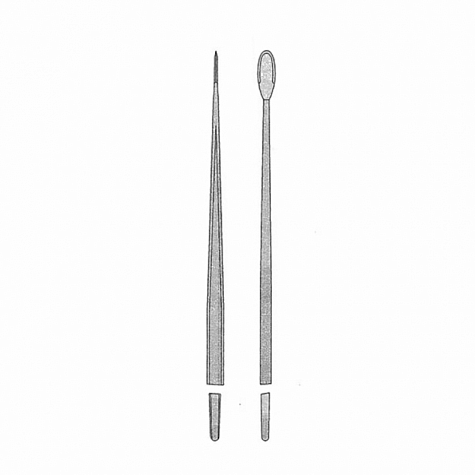 Скальпель для влагалищных операций прямой СС 220Х13