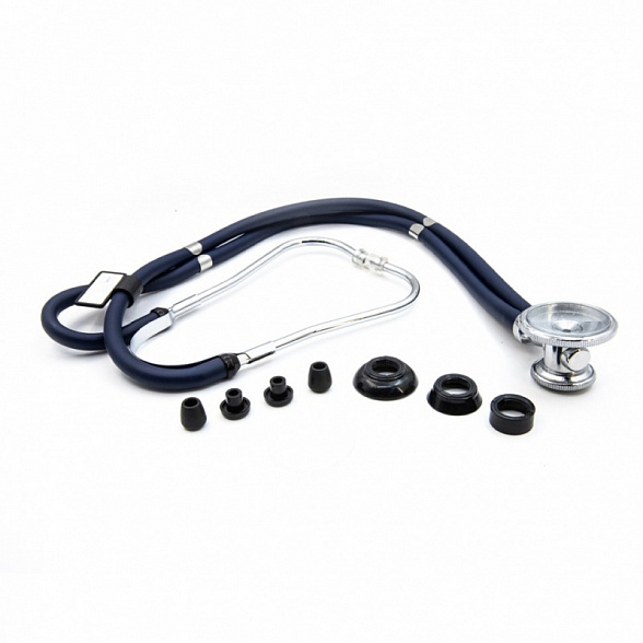 Медицинский стетоскоп Раппопорта 04-АМ602 ВU, синий, AMRUS