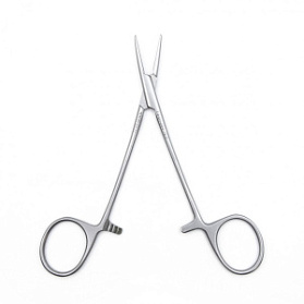 Зажим медицинский HALSTED-MOSQUITO, кровоостанавливающий, для новорожденных, прямой, 125 мм (З-120р), МИЗТ