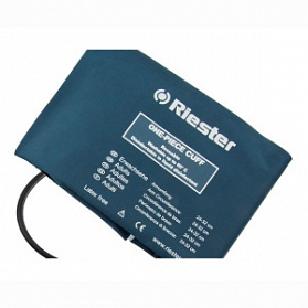 Манжета детская дезинфицируемая на липучке синяя(младенческая, для обхвата руки 8-13 см (размер 23-7,5 см),  2 шланга) Riester