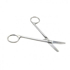 Ножницы хирургические вертикально-изогнутые, 150 мм, армированные твердым сплавом, Surgiwell