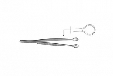 Пинцет зубчатолапчатый ПХ 200х18