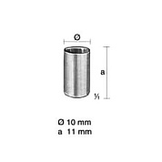 NOPA KD818/11 Наконечник аспирационный, 11мм/10мм