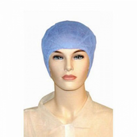 Шапочка типа шарлотта одноразовая (17г/кв.м, розовый, 1-я резинка)