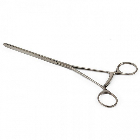 Зажим кишечный эластичный д/детей, прямой, 200 мм