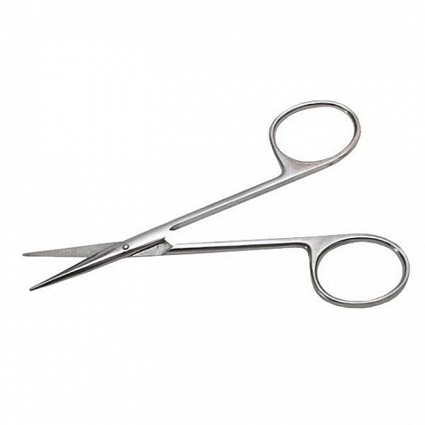 Ножницы глазные тупоконечные, прямые, 113 мм Sammar