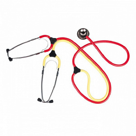 Стетофонендоскоп учебный UNO с 2-мя парами ушных дужек, мембрана и воронка, KaWe