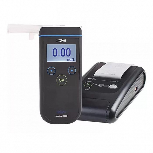 Анализатор паров этанола в выдыхаемом воздухе (алкотестер) Alcotest 6820 с принтером Draeger
