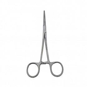 Зажим кровоостанавливающий зубчатый изогнутый N 1 158мм Surgicon