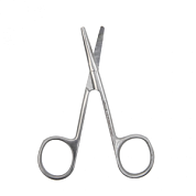 Ножницы вертикально изогнутые тупоконечные 100мм