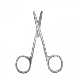 Ножницы вертикально изогнутые тупоконечные 100мм