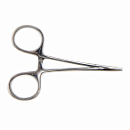 Зажим к/о глазной, прямой с зубом, 84 мм