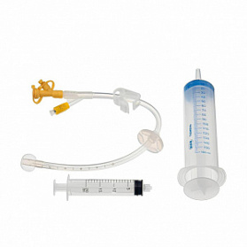 Трубка гастростомическая силиконовая ТГ-14/10, No 14, наружный диаметр 4,7 мм, объем раздувного баллона 10 мл. Стерильно