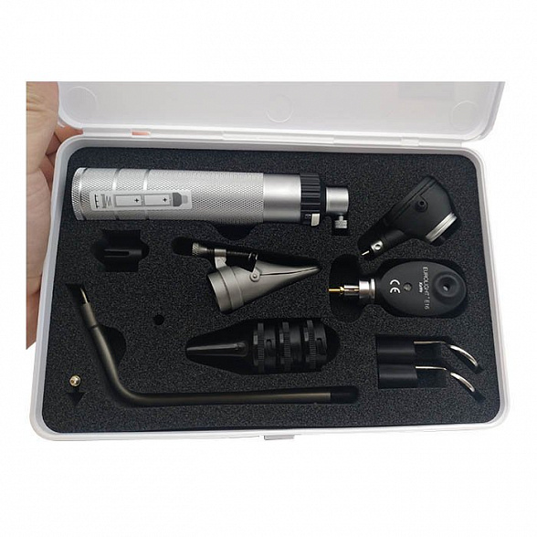 Диагностический набор Бейсик С10/Е16 KaWe - офтальмоскоп 6 апертур и отоскоп с принадлежностями