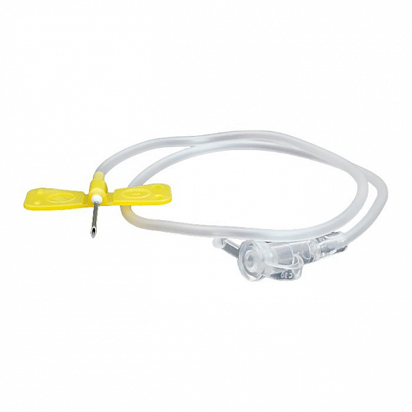 Устройство для вливания в малые вены - игла-бабочка LUER LOCK 20G (0,90х19мм) SFM 20G, 100 шт/уп